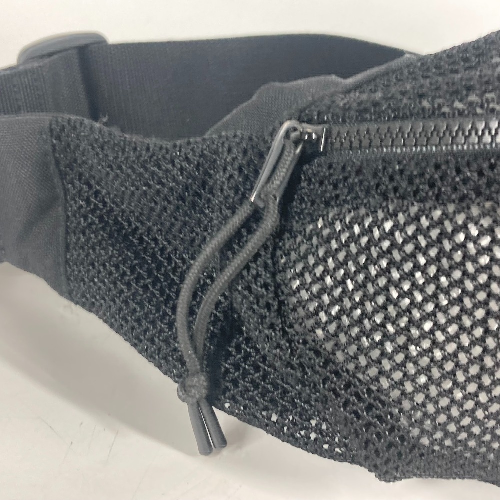 SAINT LAURENT PARIS Belt Bag Waist Bag Mesh Leather Crossbody Black - Picture 7 of 9